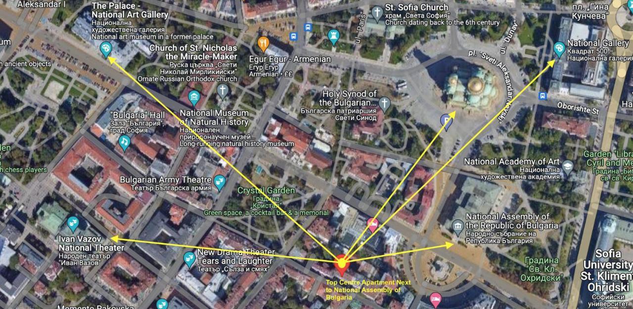 Top City Centre 1Br Apartment For 4 Guests & Fast Wifi София Экстерьер фото